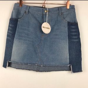 Wild Honey Denim Skirt